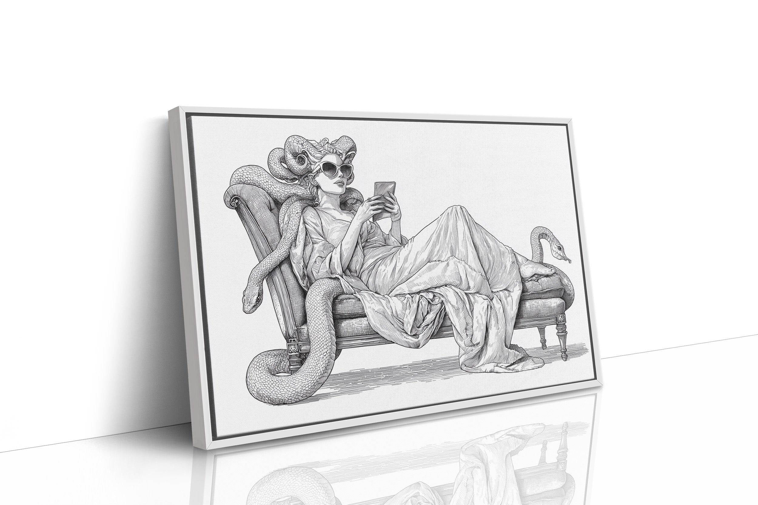 Modern Medusa's Digital Repose