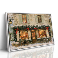 Café Tables In The Snow