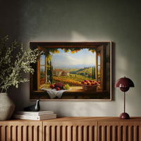Autumn's Bounty Through Tuscan Windows