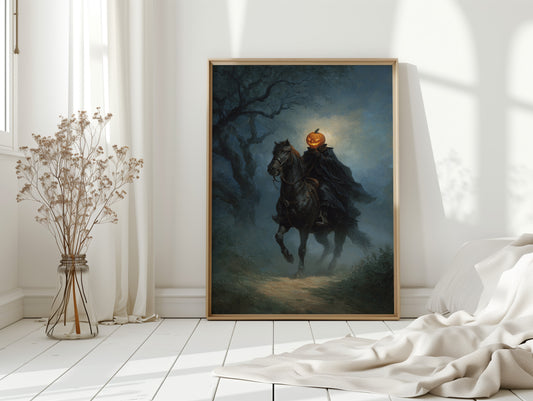 Headless Horseman Gothic Canvas Print - Enigmatic Wall Art - Gallery Canvas image 13