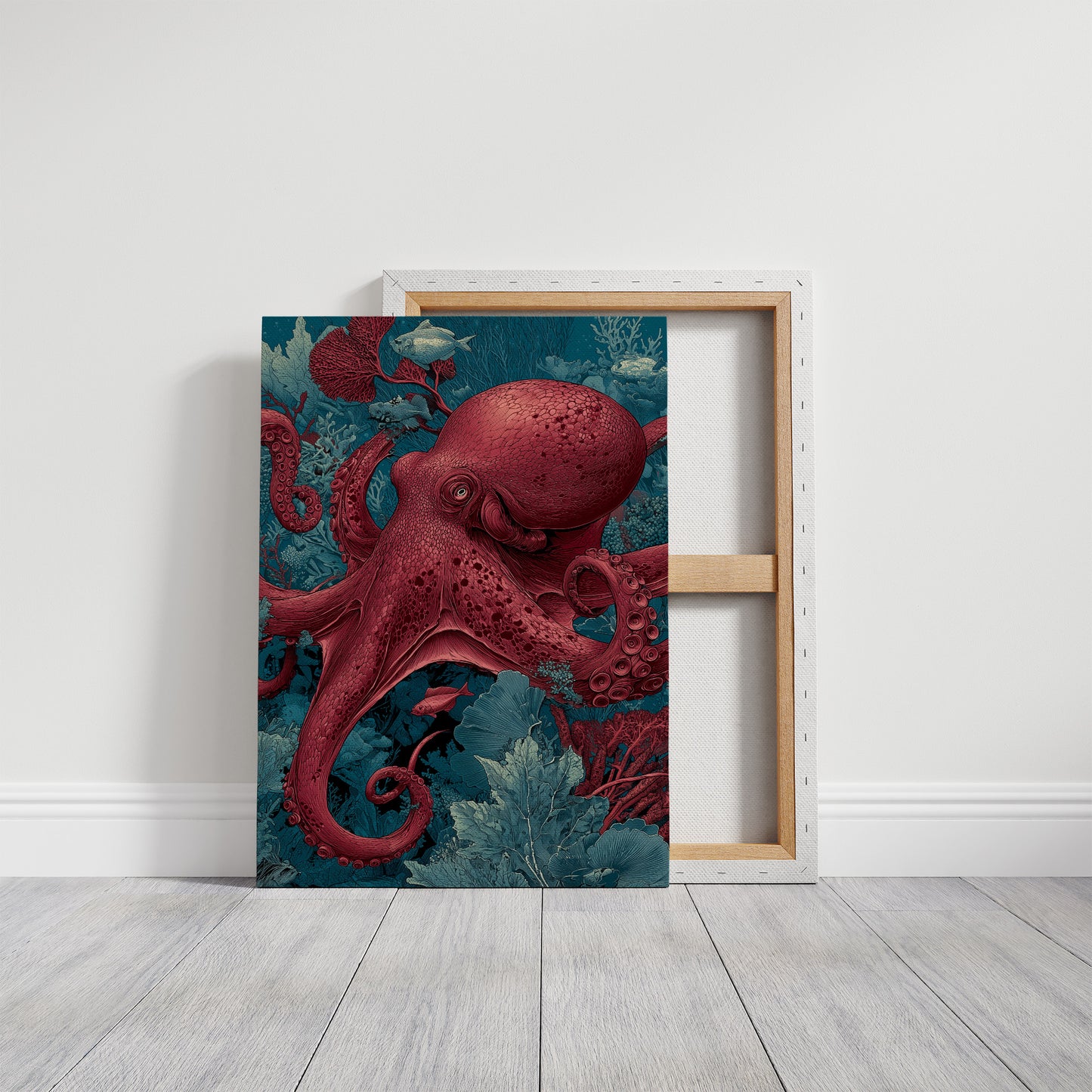 Crimson Depths Octopus