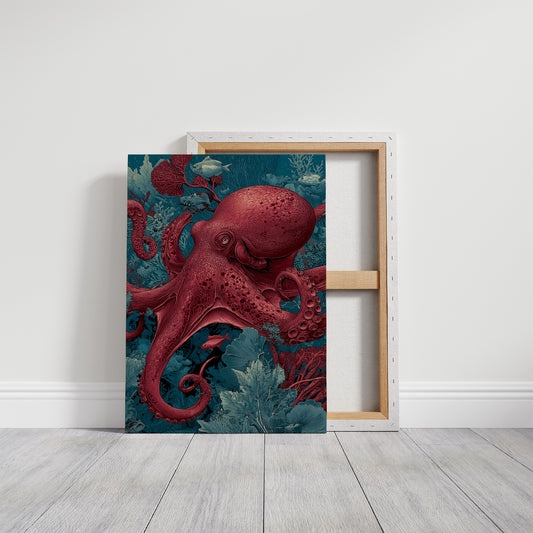 Crimson Depths Octopus