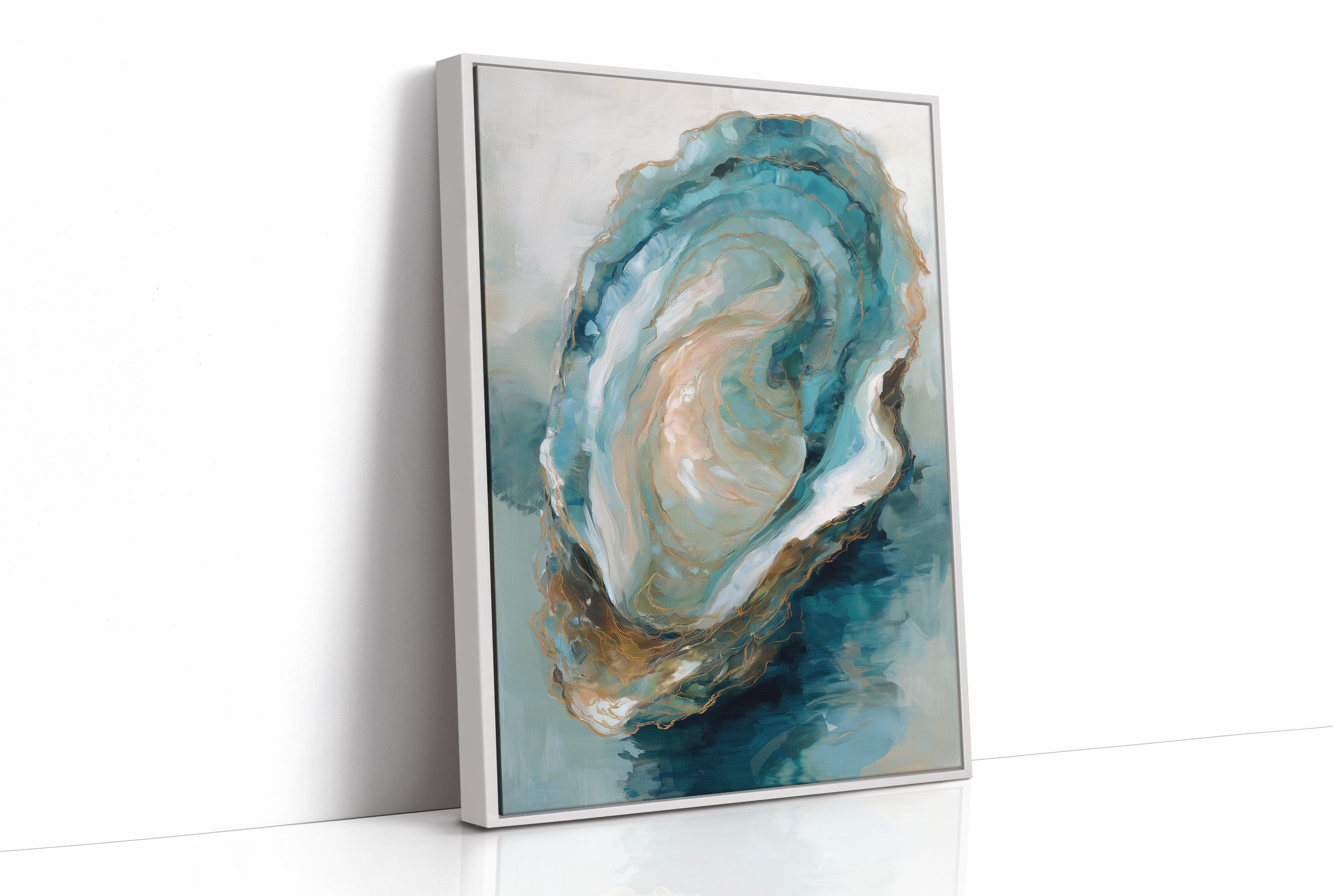 Tidal Memories In Aqua Gold