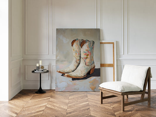 Painted Soles: Floral Cowgirl Boots