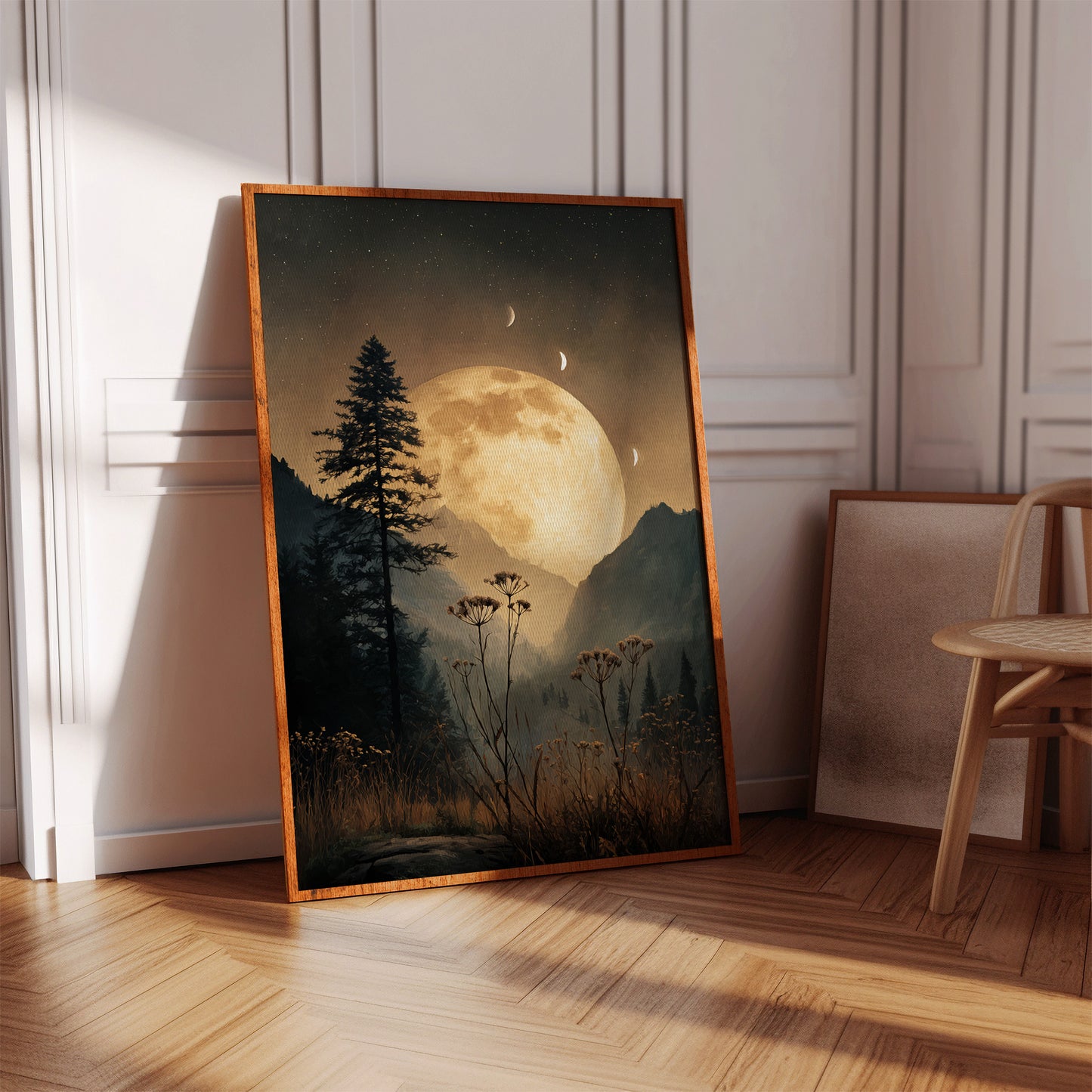 Moonlit Serenade Over Silent Valleys