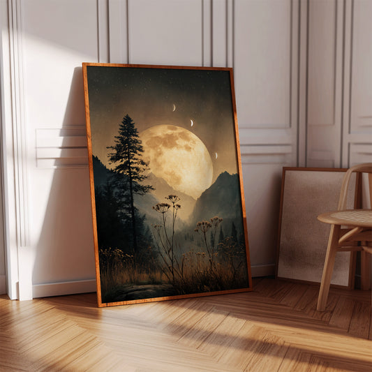 Moonlit Serenade Over Silent Valleys
