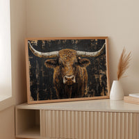 Highland Cattle Wears Autumn's Crown