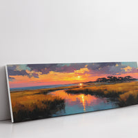 Golden Marsh Sunset Reflections