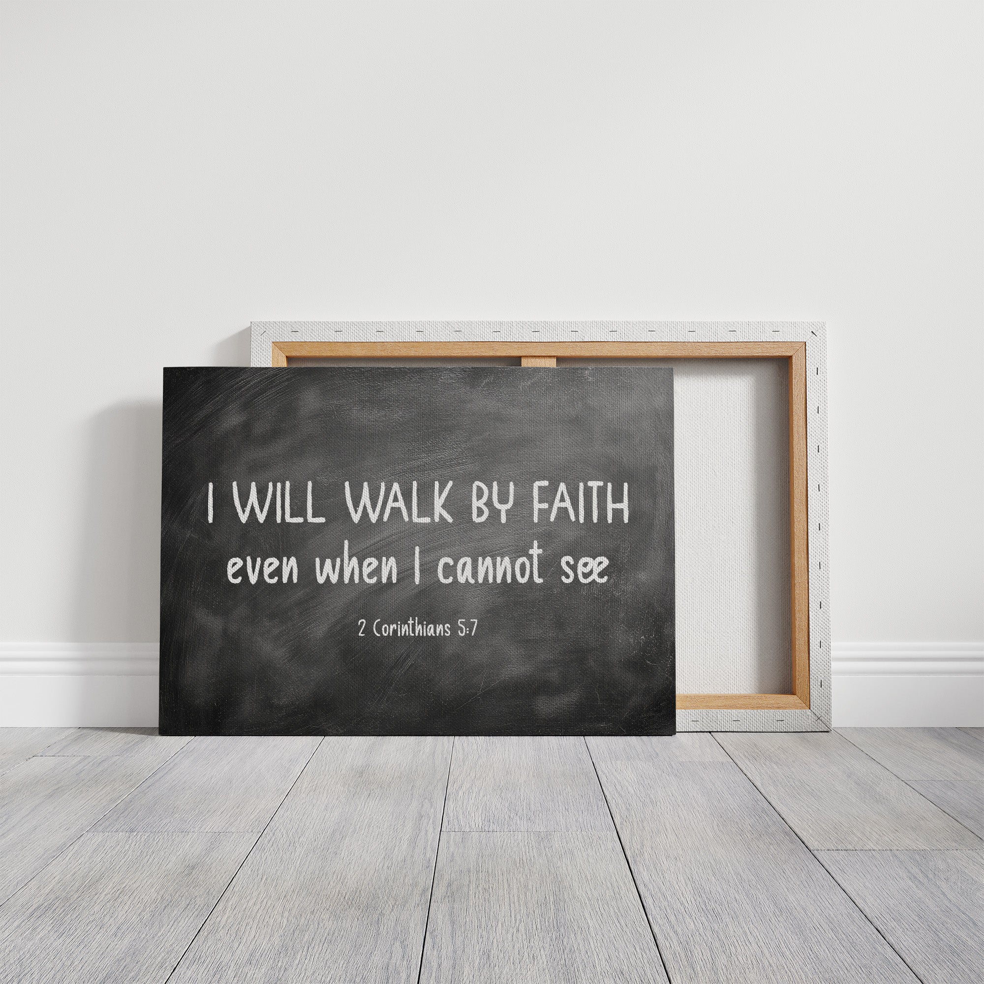 Chalk Words On Wooden Shelves