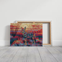 Coyote at Sundown, Fauvist Desert