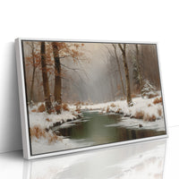 Winter Stream Carries Autumn's Memory