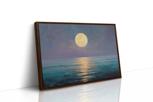 Full Moon Paints Ocean Gold