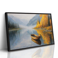 Autumn Canoe Waits For Adventure