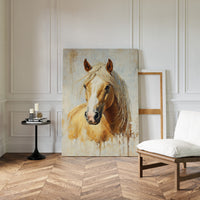 Golden Palomino in Brushstroke Light