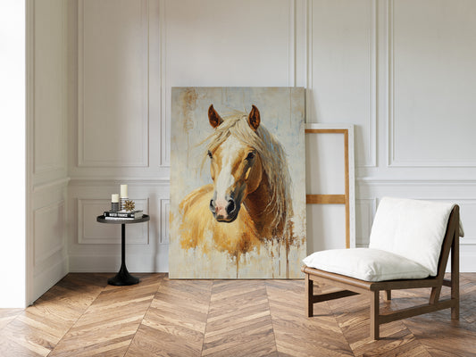 Golden Palomino in Brushstroke Light