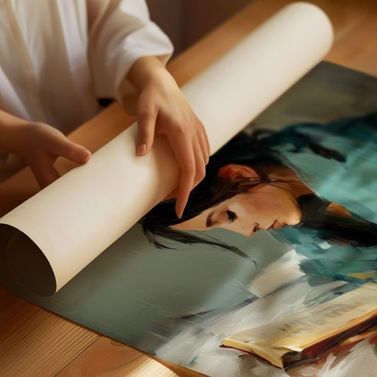 Quiet Moments in Teal and Ivory