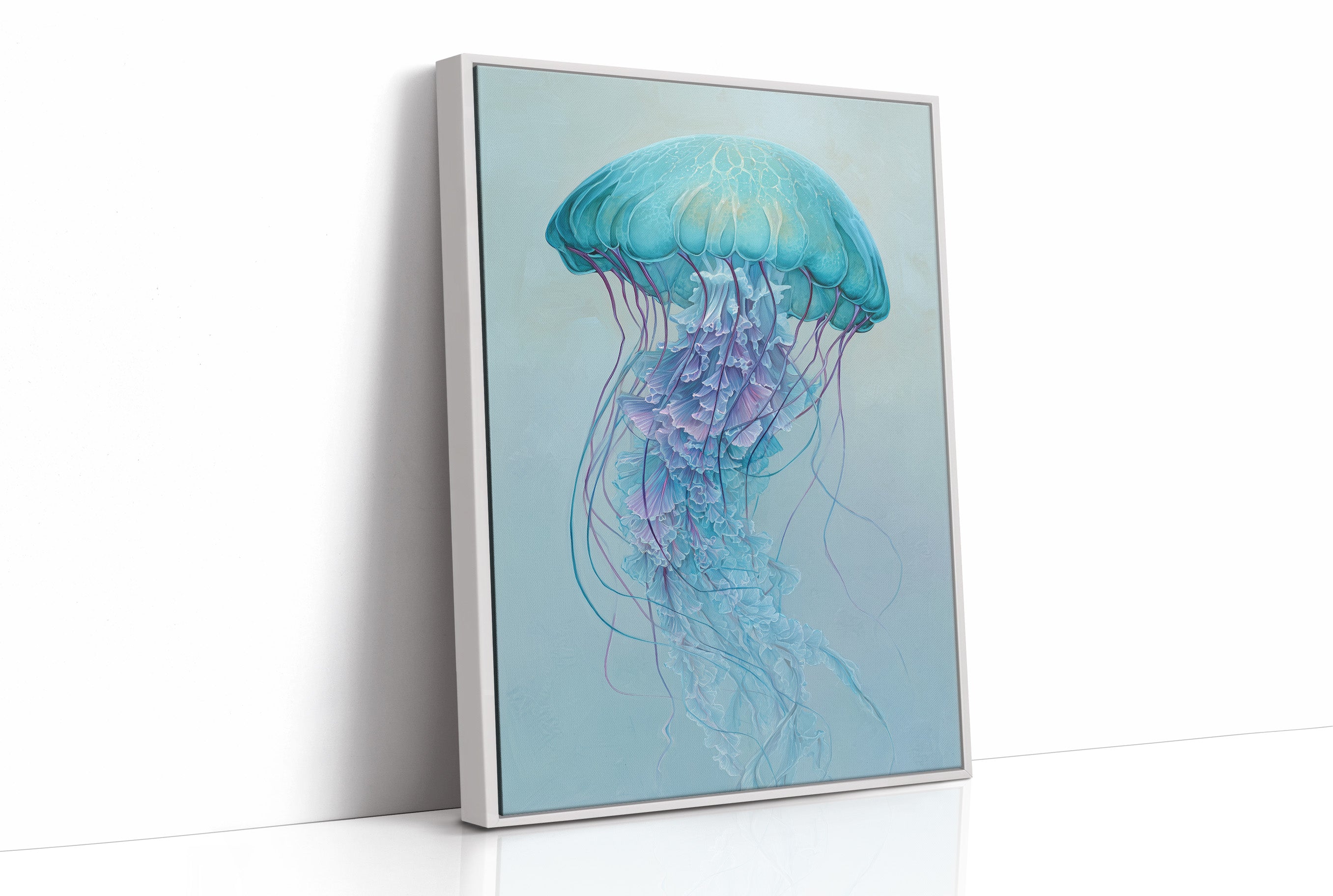 Aqua Bloom Dances Through Glass