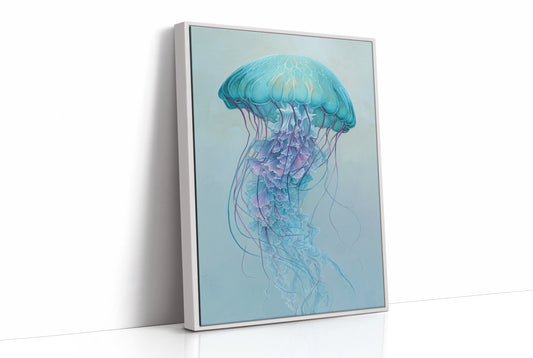 Aqua Bloom Dances Through Glass