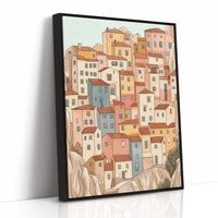 Colorful Village on the Cliffs