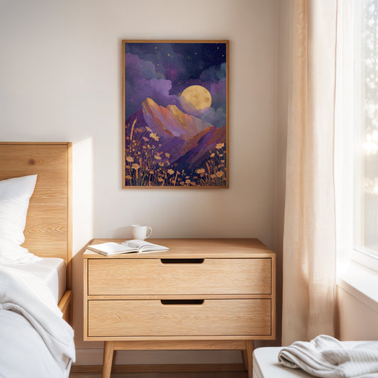 Moonlit Serenade of Wildflowers