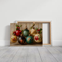Holly Berries and Painted Baubles