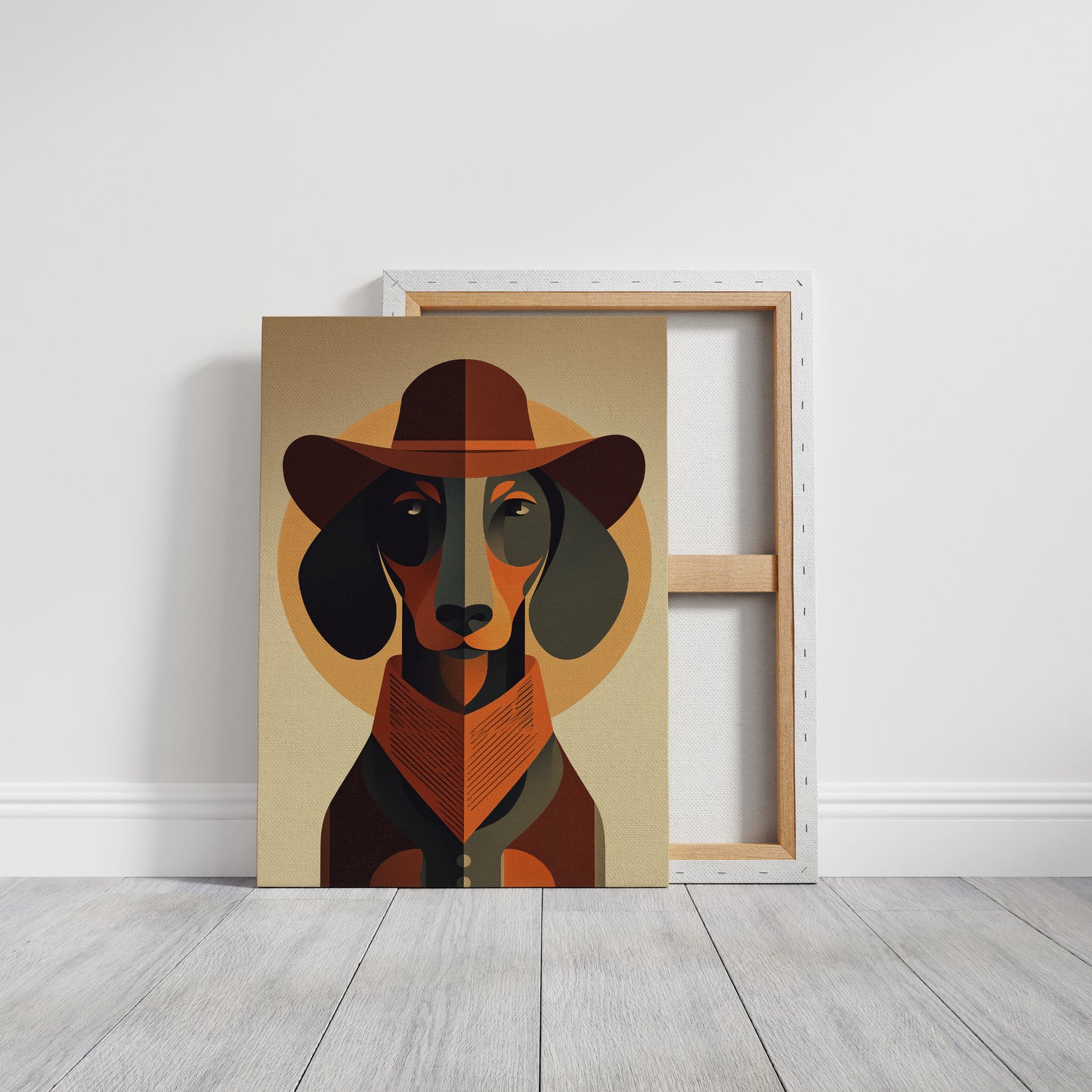 Western Hound's Geometric Portrait