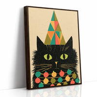 Geometric Christmas Cat