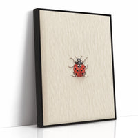 Tiny Ladybug on Paper