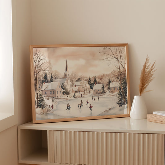 Winter's Dance On Village Ice