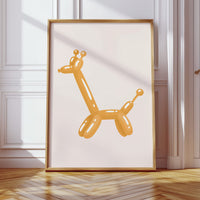 A Giraffe's Playful Journey