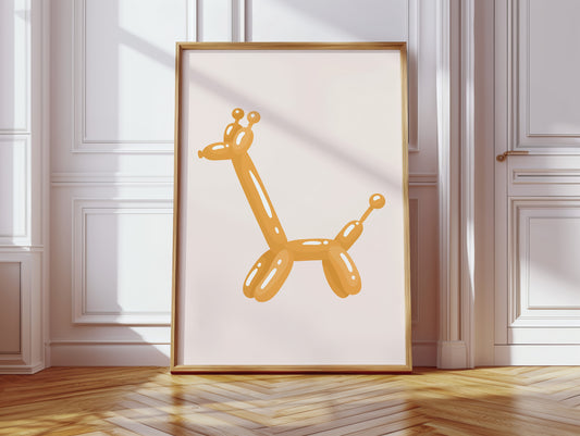 A Giraffe's Playful Journey