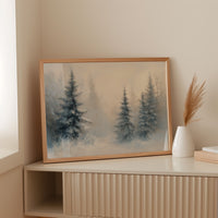 Evergreens Dance Through Winter's Light