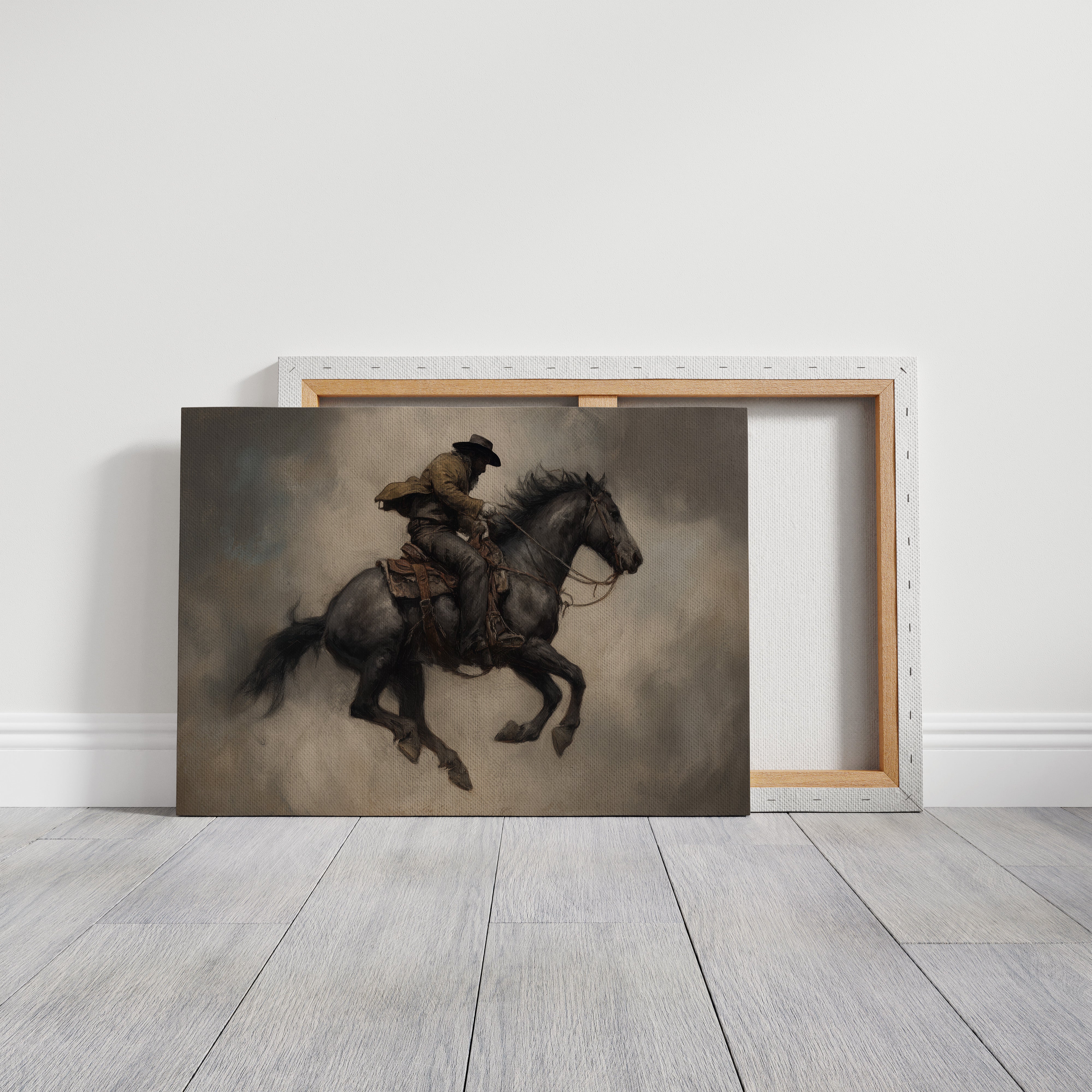 Phantom Rider Through Dusty Twilight