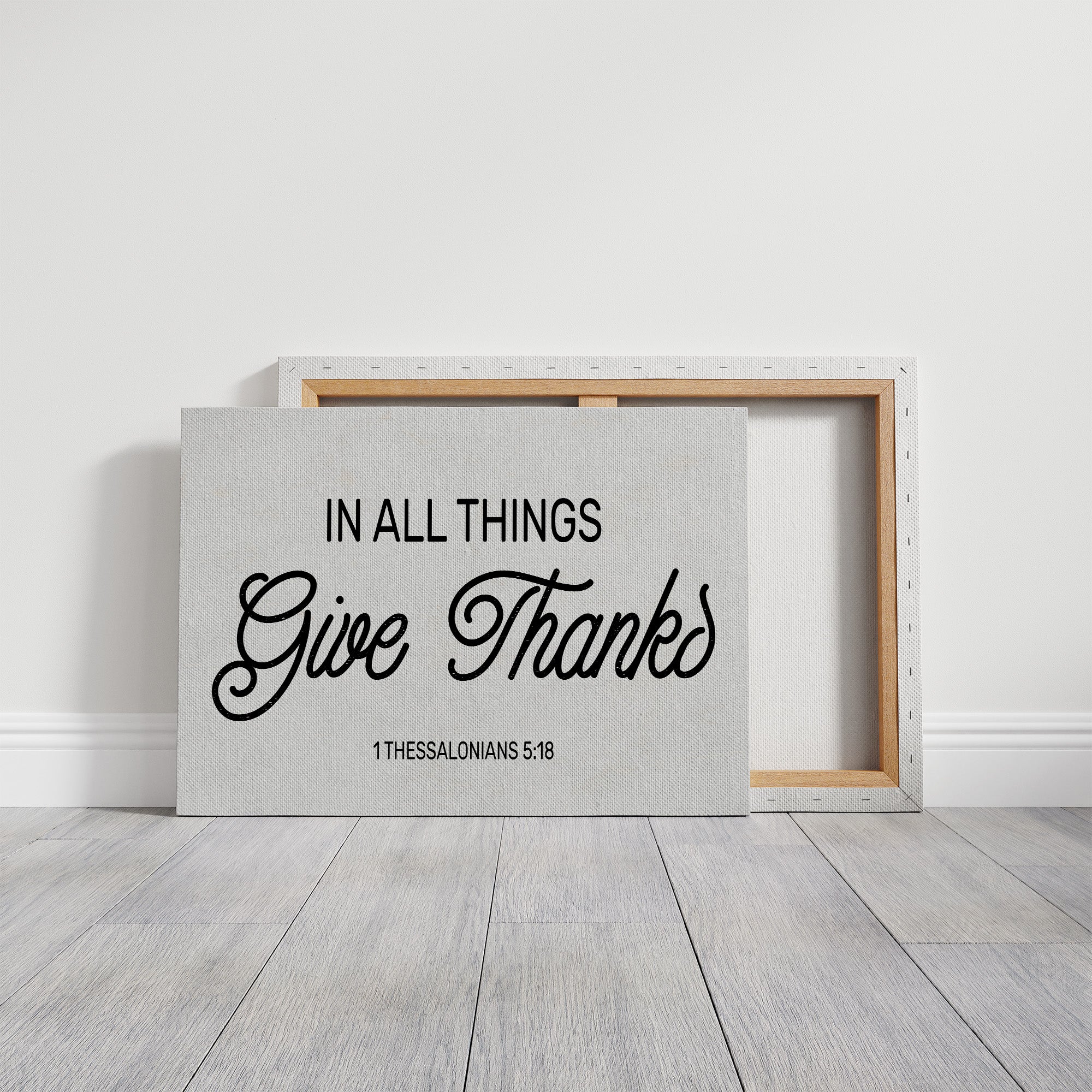 Gratitude Between Wooden Shelves