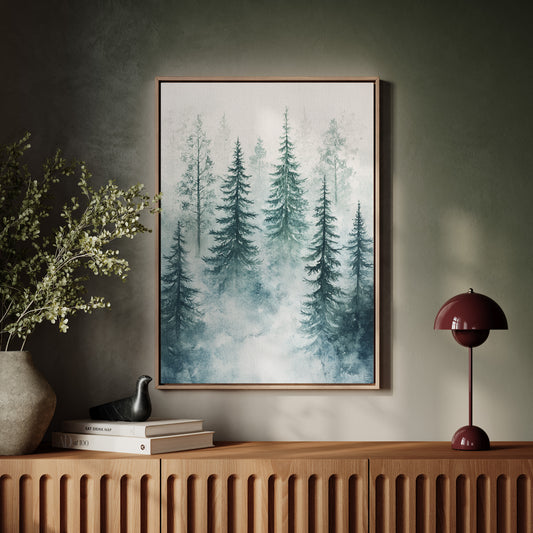 Veil of Mist Among Pines