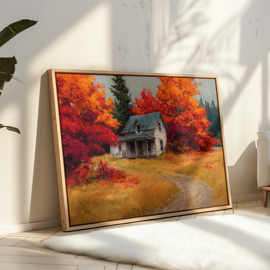Harvest Home Beneath Fiery Canopy