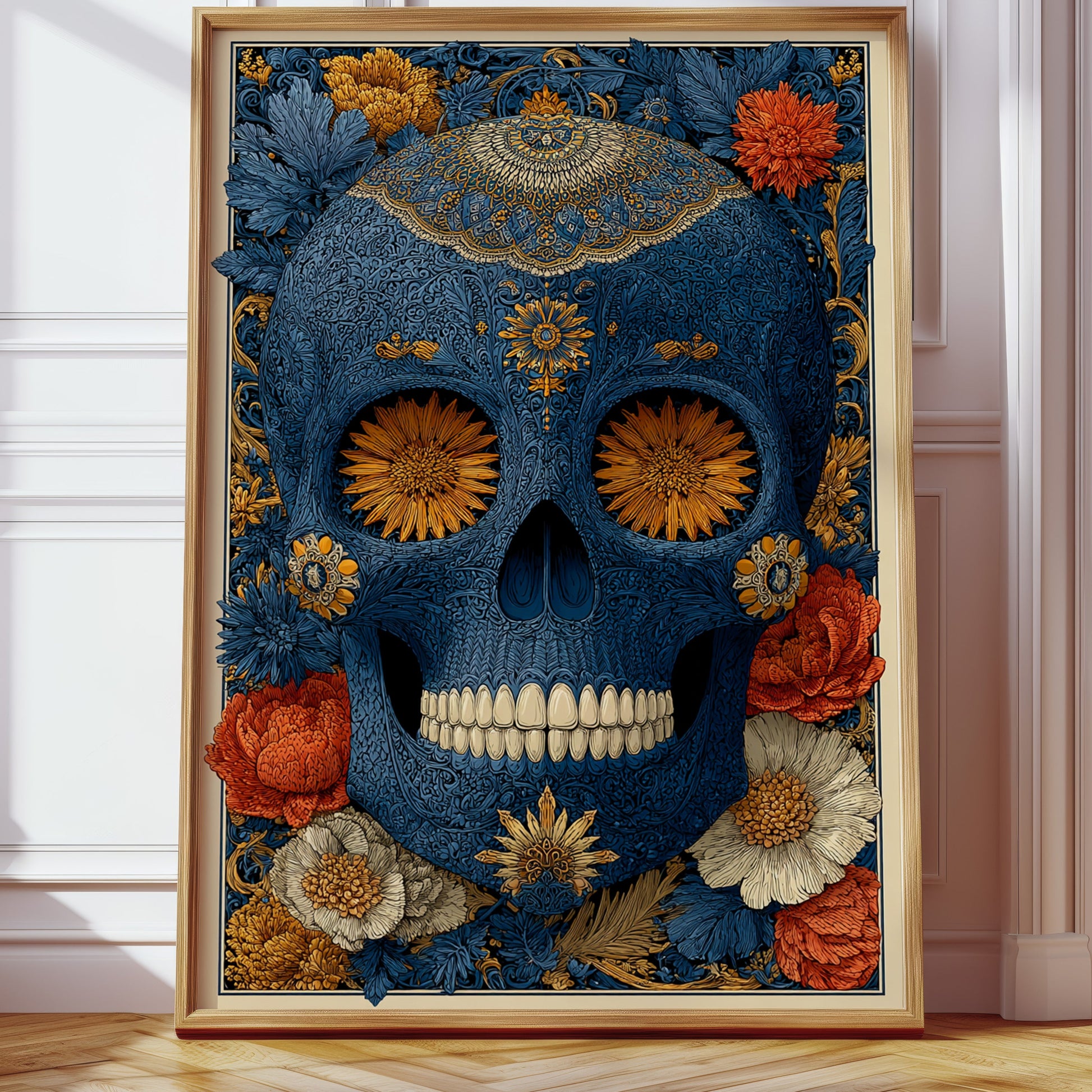 Floral Reverie Beneath Bone