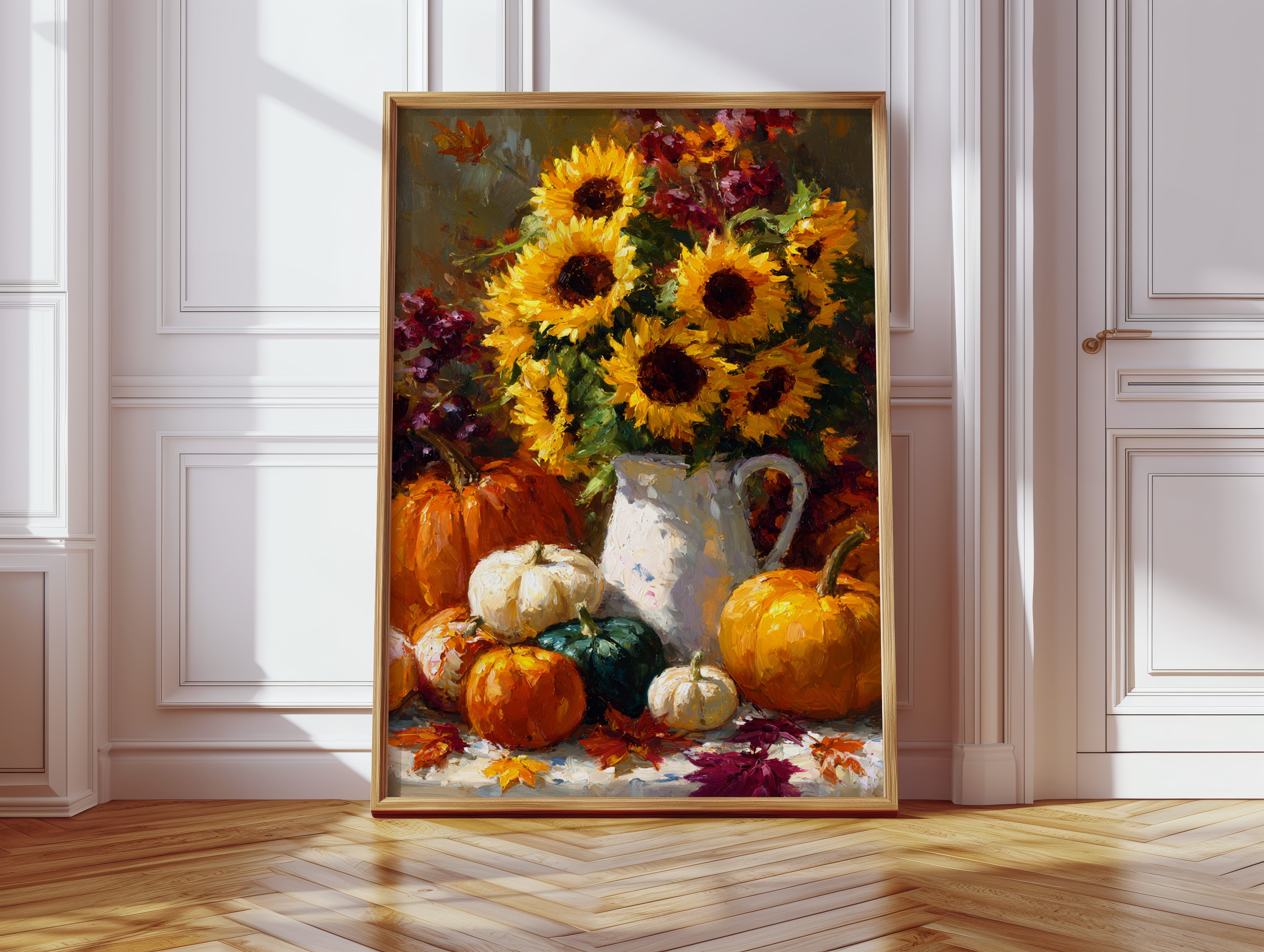 Autumn's Warmth In Sunflower Light