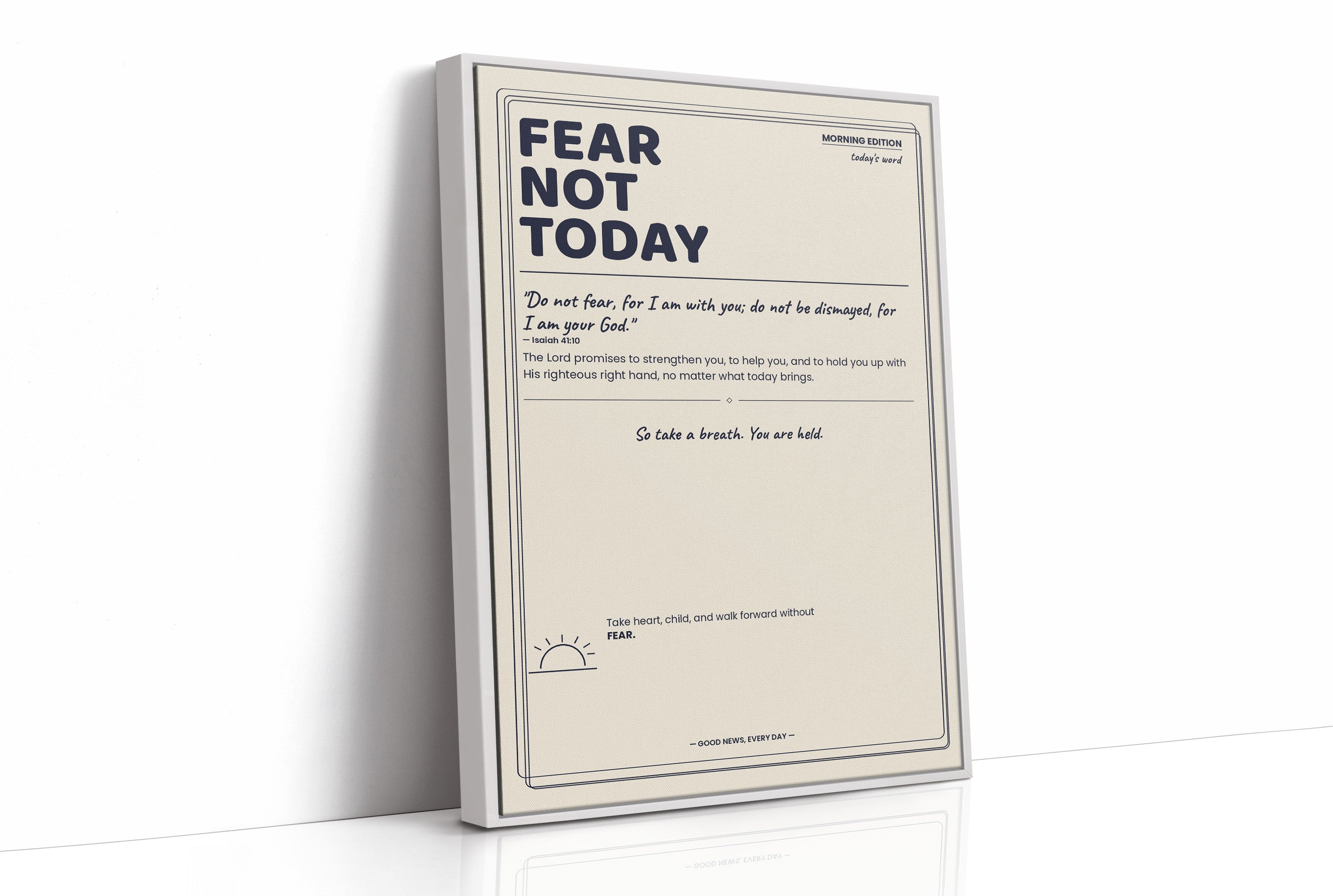 Morning Edition: Fear Not Today