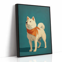Loyal Companion in Teal and Tangerine
