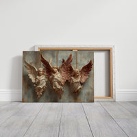 Three Carved Angels on Strings