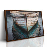 Weathered Hull Rests In Stillness