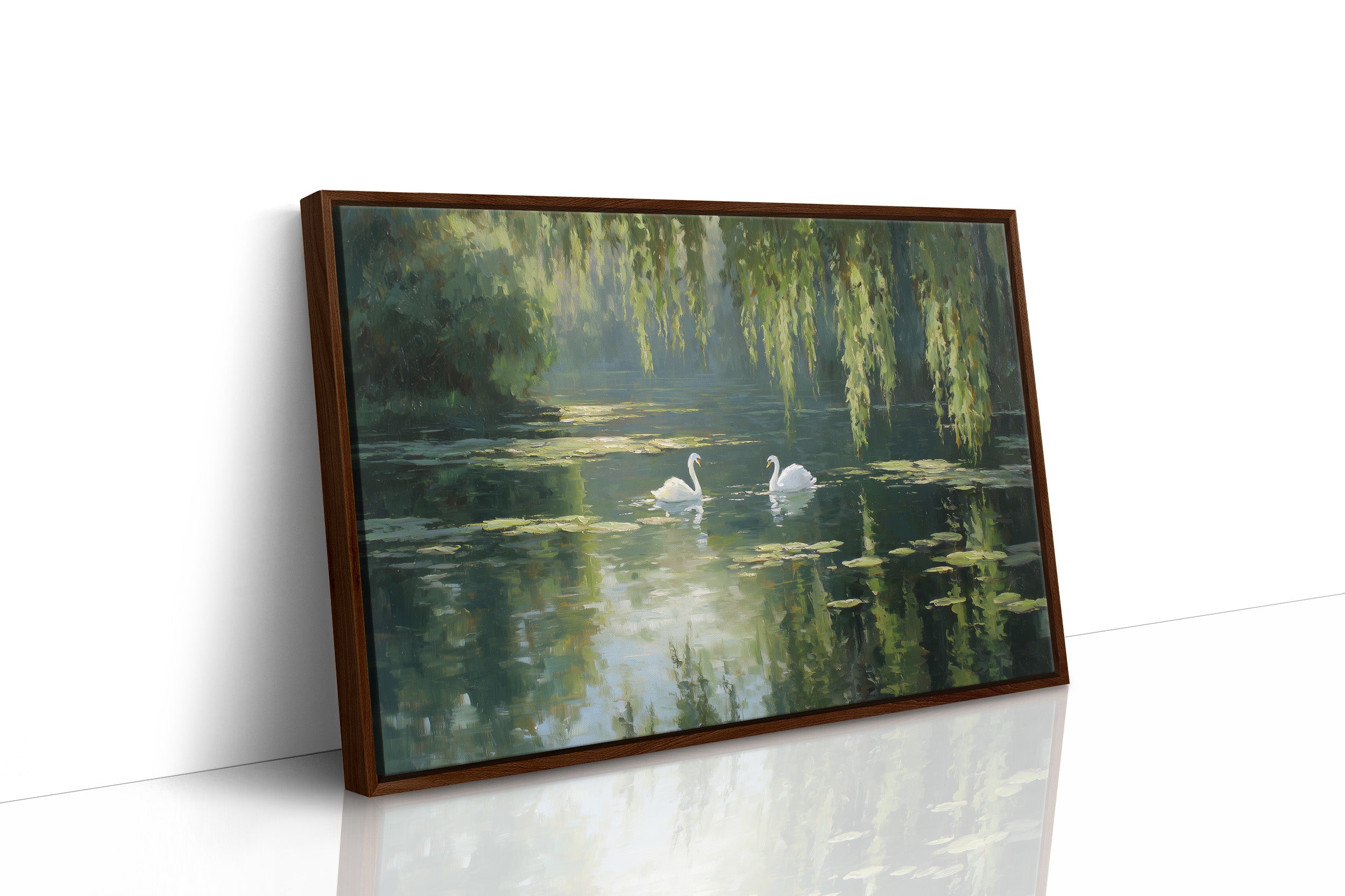 Swans Drift Through Literary Reflections