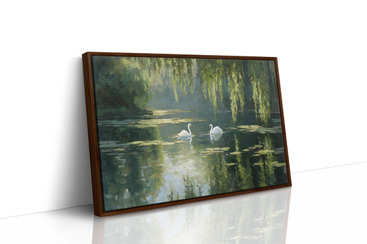 Swans Drift Through Literary Reflections