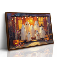 Gathering Under Pumpkin Light
