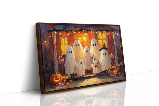 Gathering Under Pumpkin Light