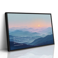 Mercies Dawn Over Azure Peaks Lamentations 3:22-23