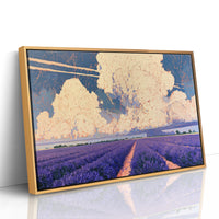 Lavender Rows To A Towering Sky