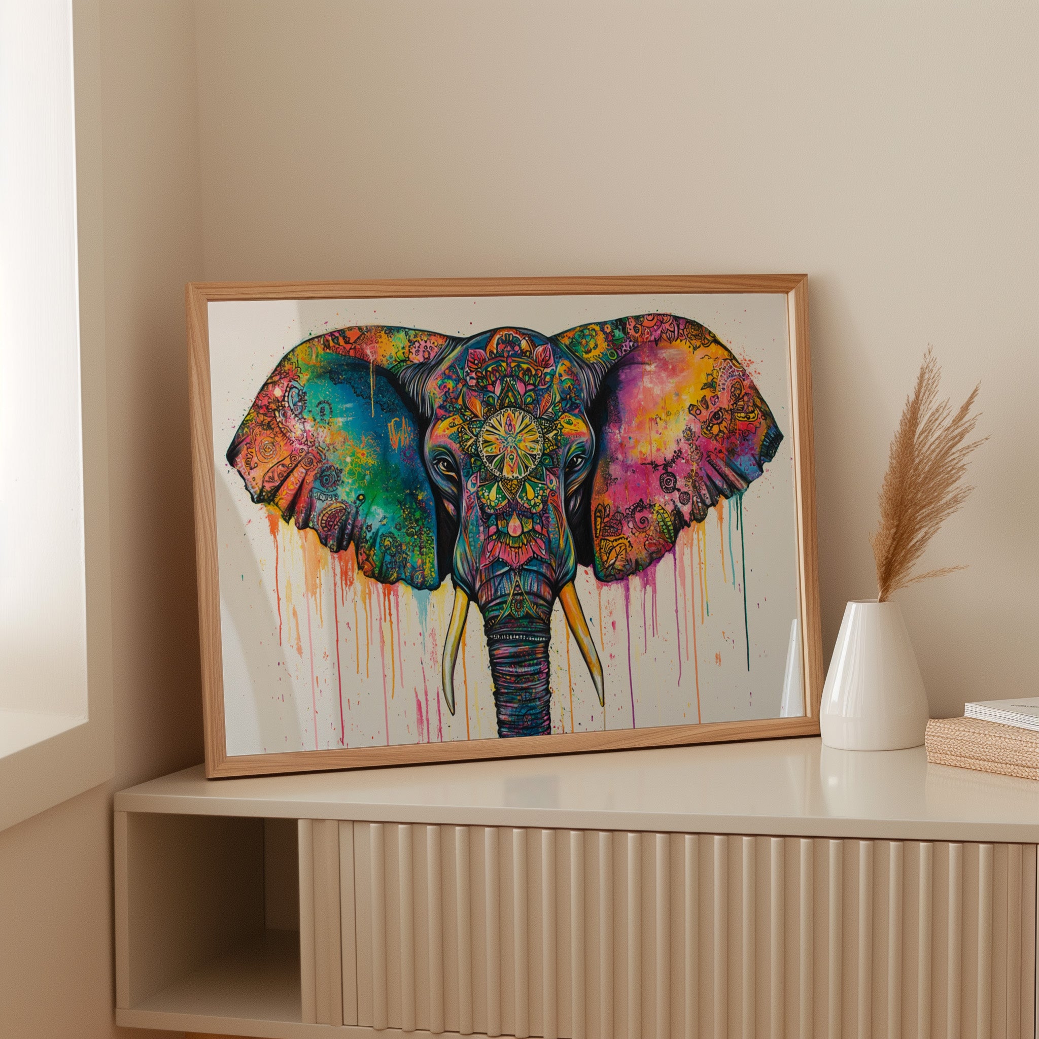 Sacred Colors Dance Through Tusks