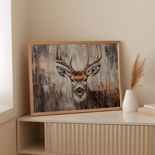 Noble Buck In Winter Light